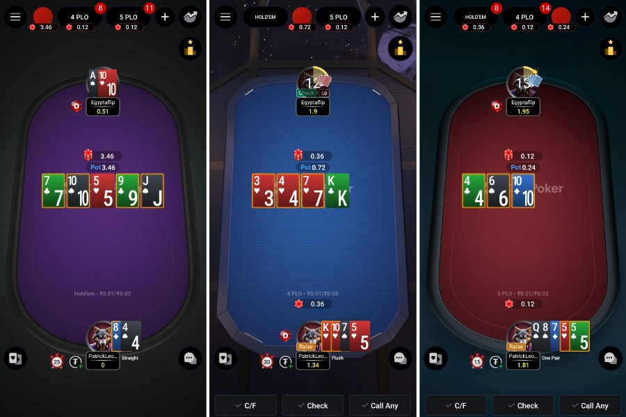 CoinPoker桌面和移动客户端